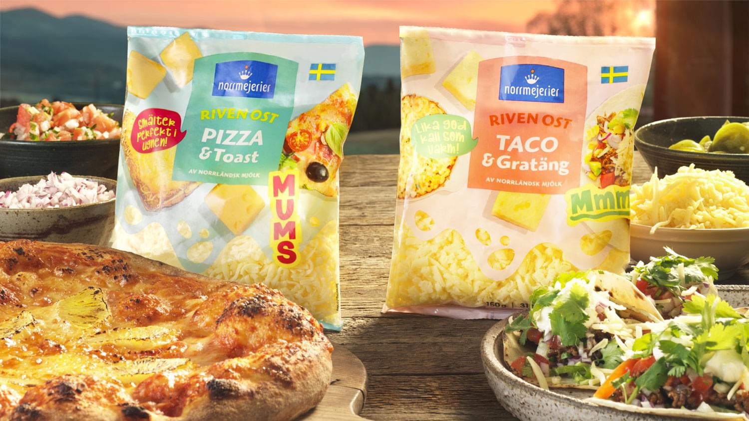 Riven Pizza&Toast och Taco&Gratäng